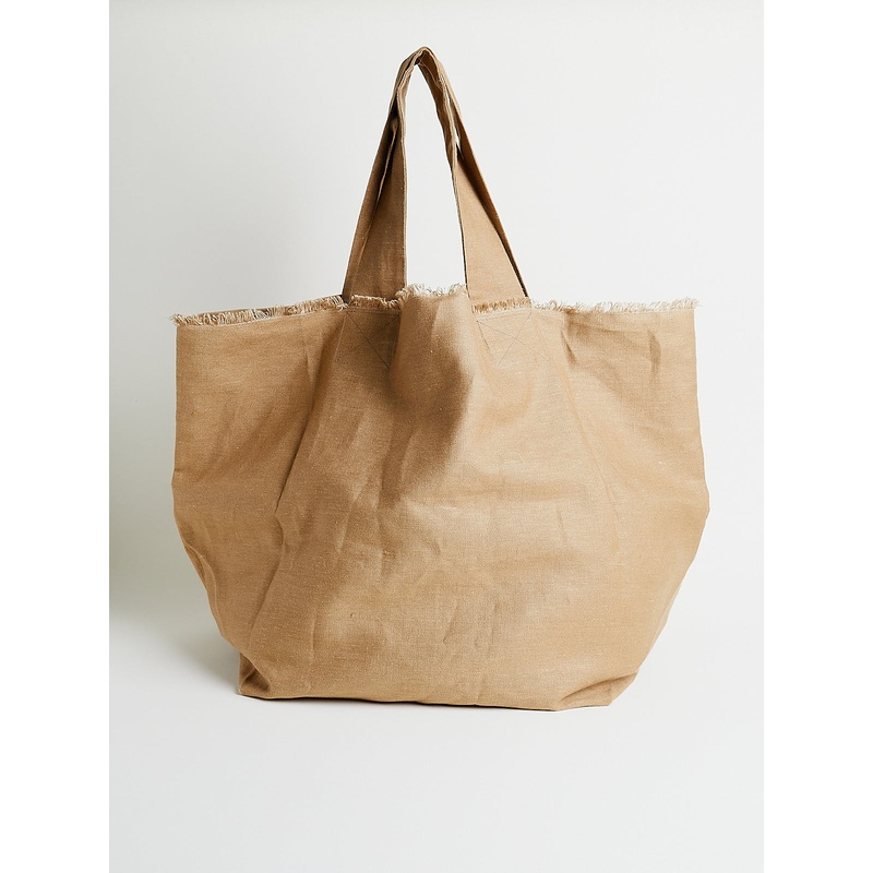 Borsa Bag Spi Fondo Quadro Corta in Dark Natural