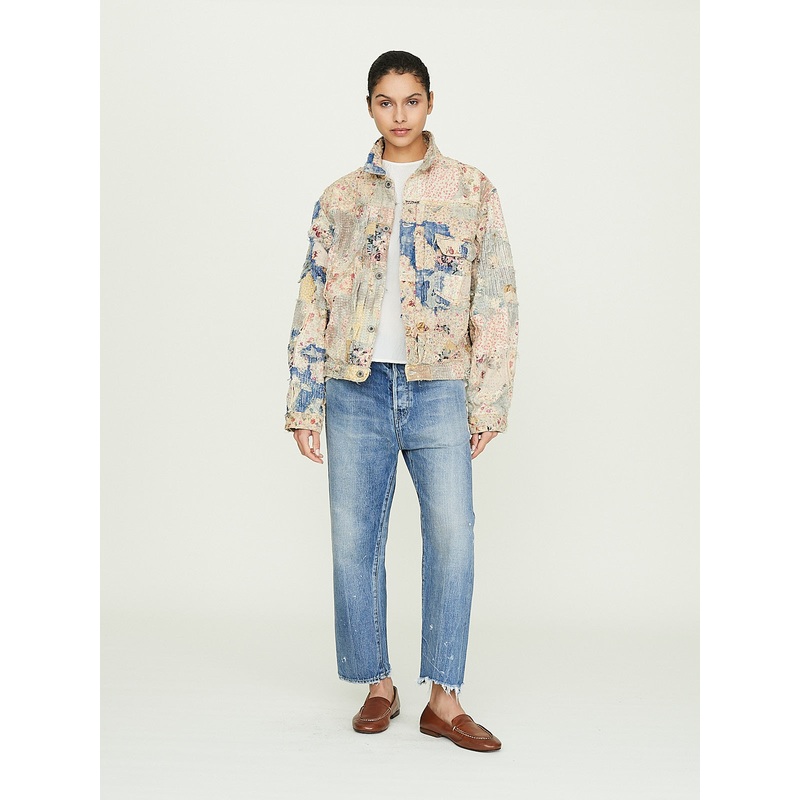 Champetre Boro Spring Jacket in Grey Beige