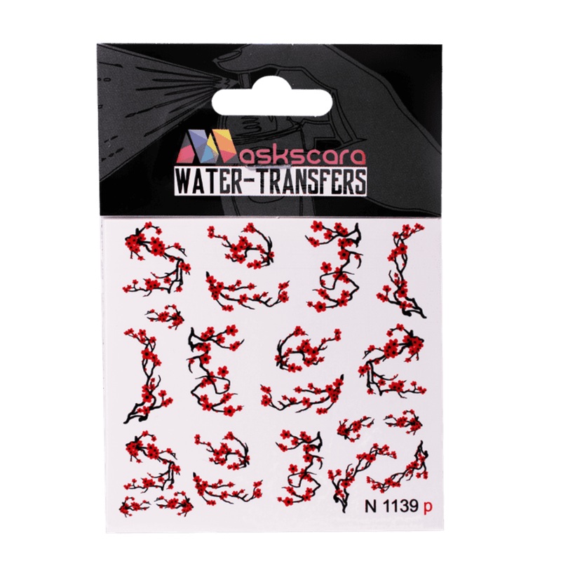 Red Cherry Blossoms Water Transfer – 1139P