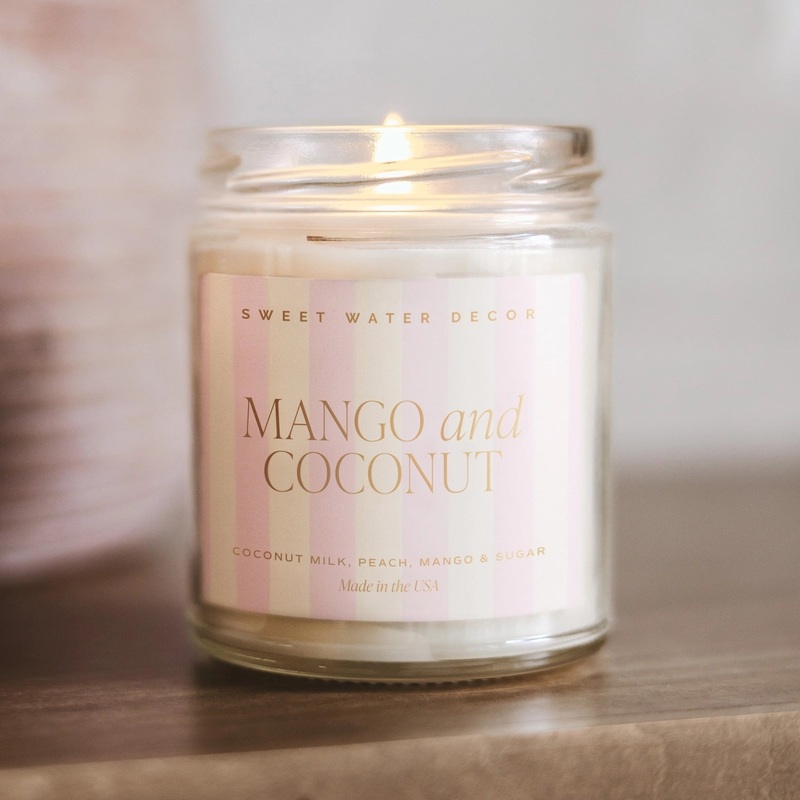Sojawachskerze “MANGO and COCONUT” | SWEET WATER DECOR