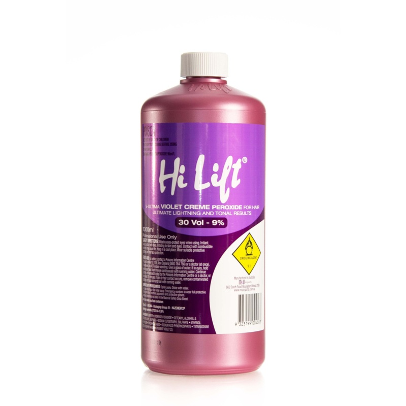 HI LIFT PROFESSIONAL Violet Creme Peroxide  |  1000ml, Various Colours