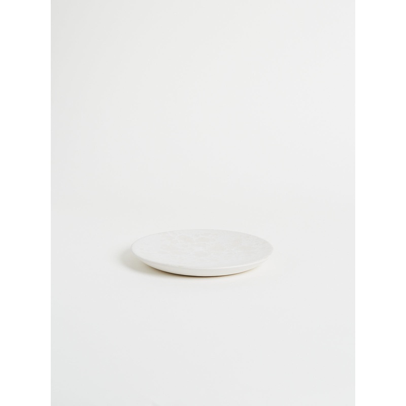 Small Flat Plate Shape #3 in Ivory White