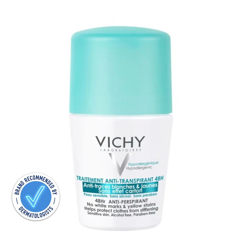 VICHY Deodorant 48H No Trace Anti-Perspirant Roll-On 50ml