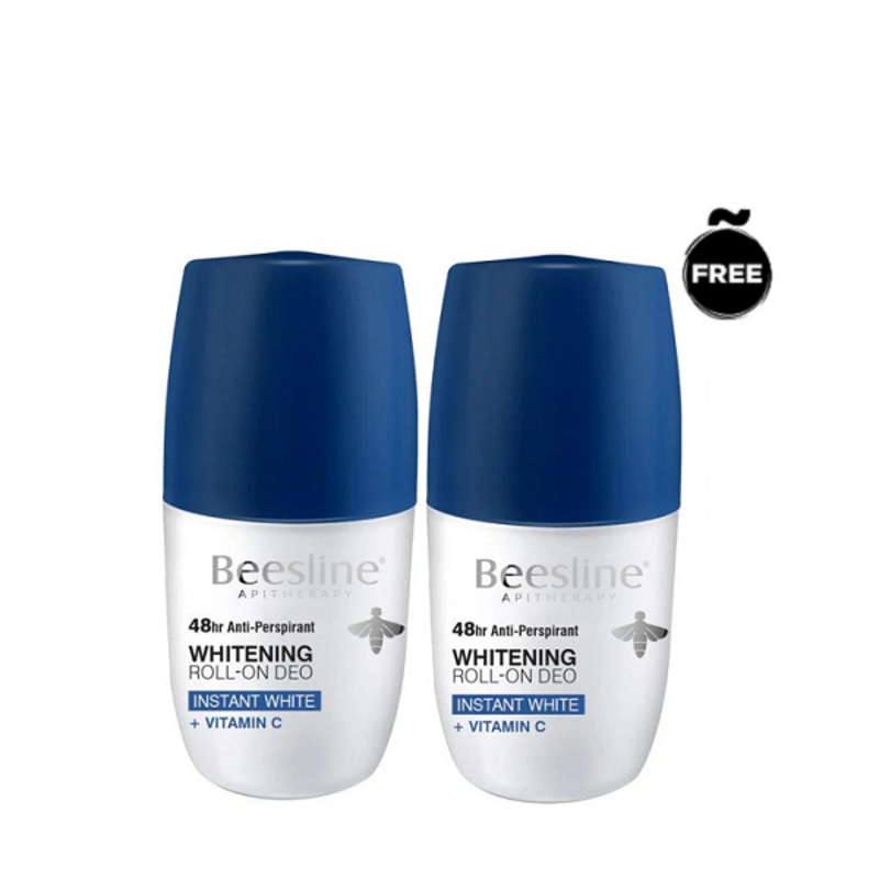 Beesline – Whitening Roll On Deo OFFER Instant White + Vitamin C ( 1+1 Free )
