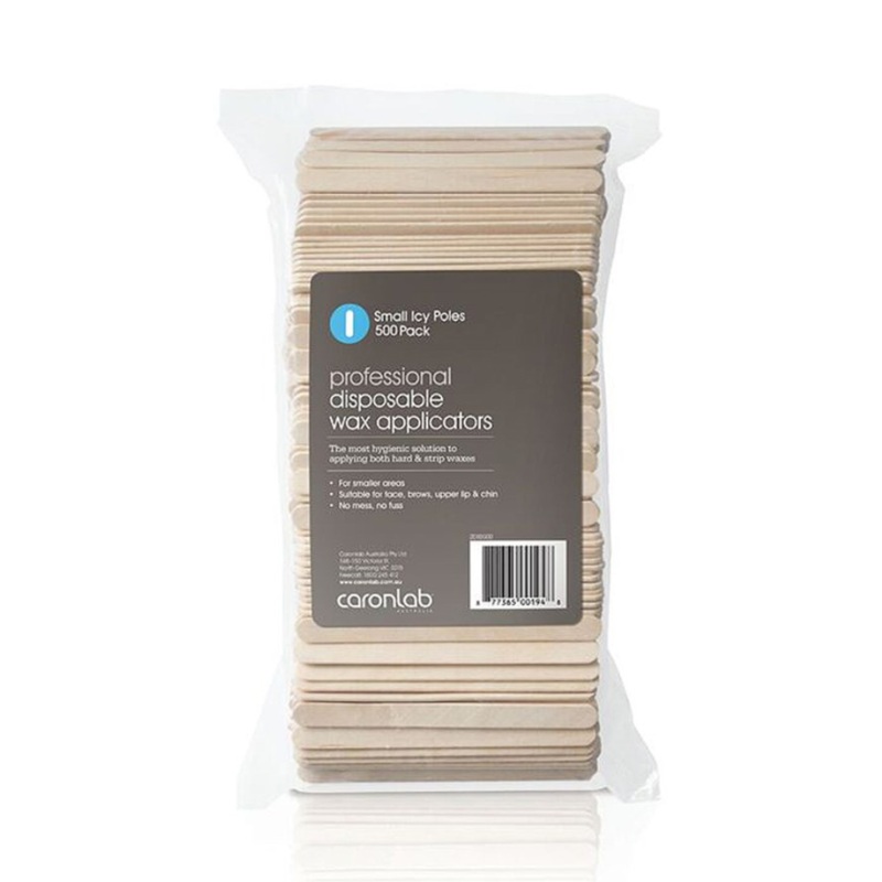 CARONLAB Disposable Wax Applicators Small Icy Poles  |  Various Sizes