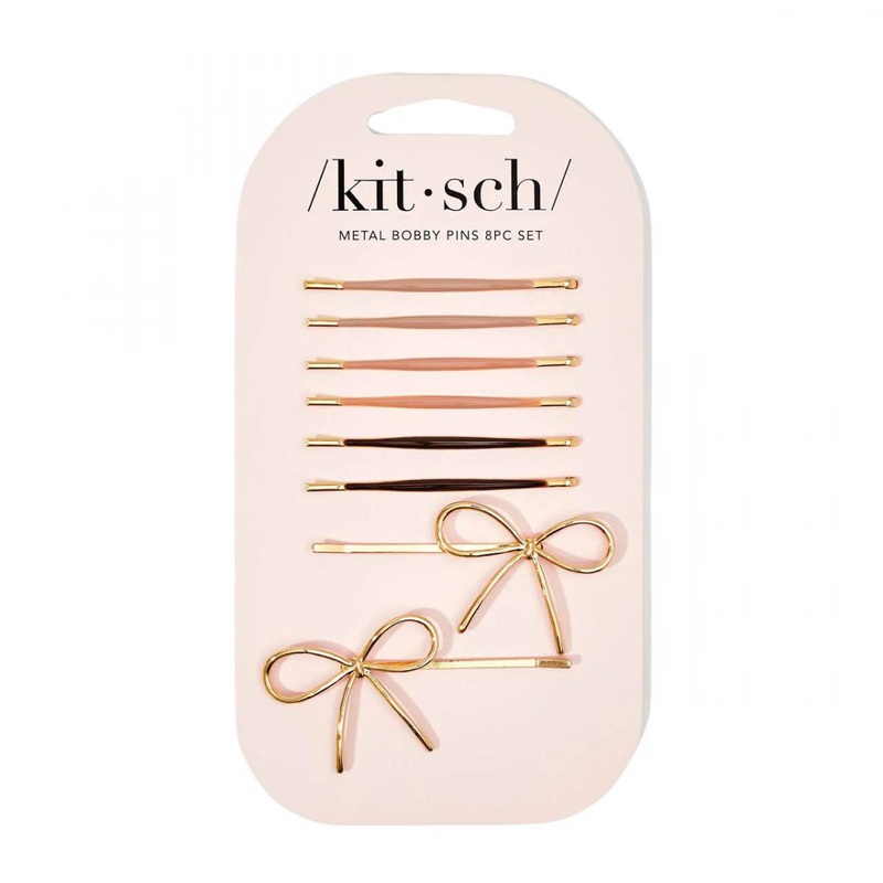 Kitsch — Puffy & Bows Bobby Pins set – 8pc