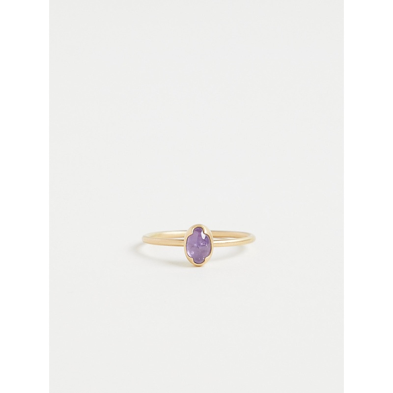 0.74ct Sapphire Ring in 18k Yellow Gold