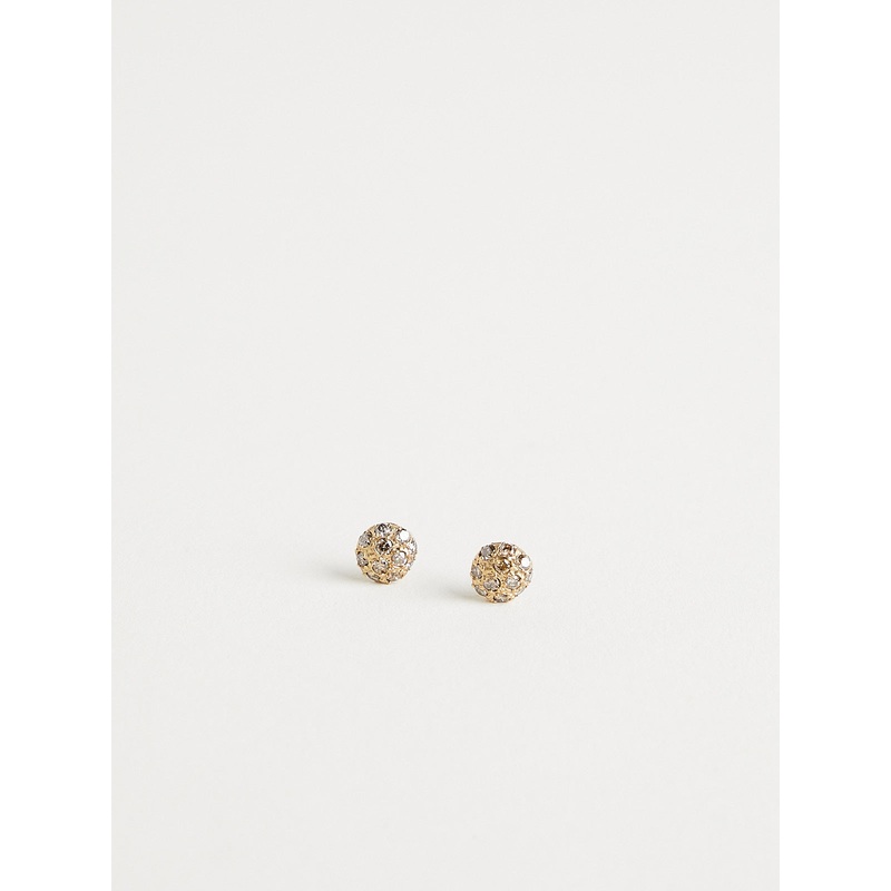 3043 Earrings in 14k Yellow Gold with 22 Brown Diamonds