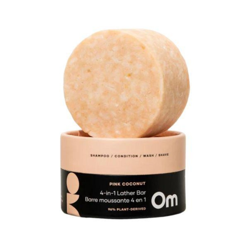Om Organics — Pink Coconut 4-in-1 Lather Bar 145g