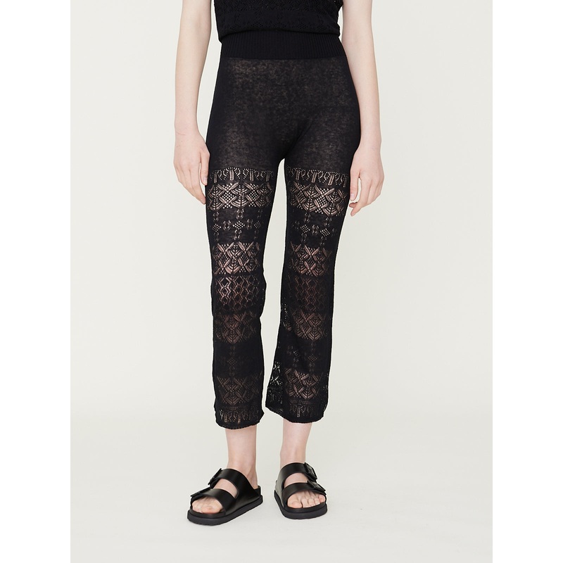 Knit Leggings in Black