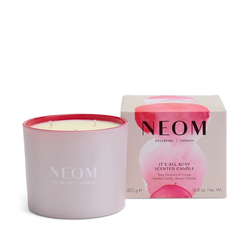 Neom Wellbeing It’s All Rosy 3 Wick Candle