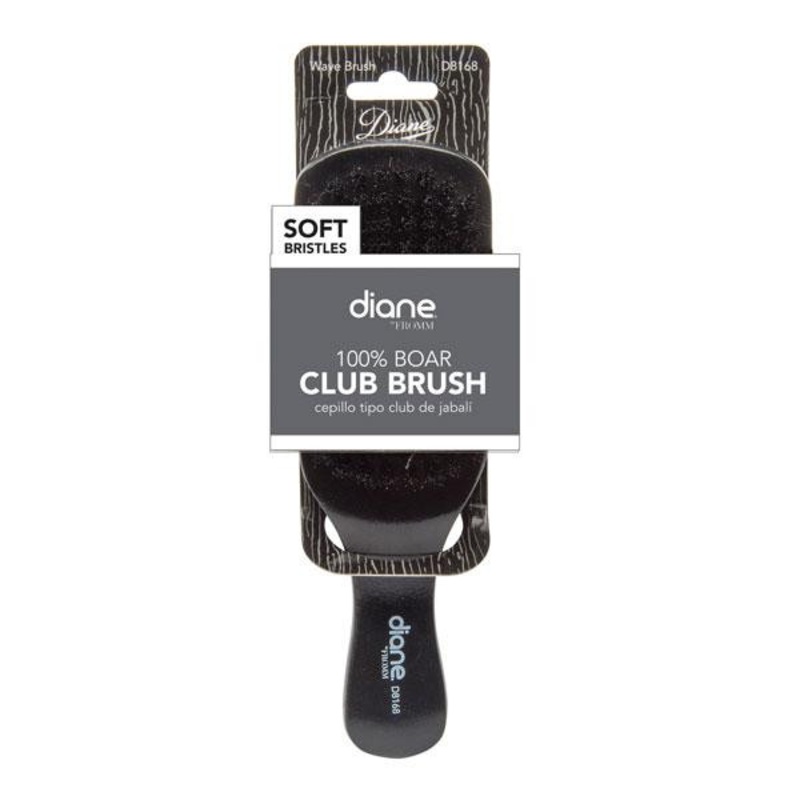 Diane — 100% Soft boar Club brush 9 row 7″