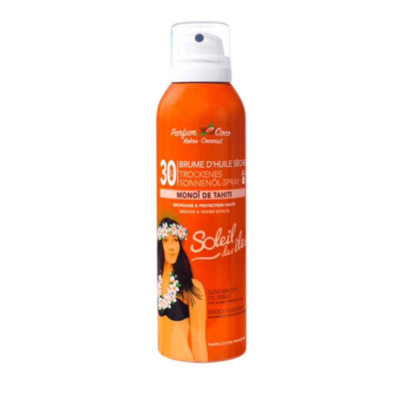 Soleil Des Iles – Brume D’huile Seche SPF 30 Parfum Coco Bronzage & Protection Haute
