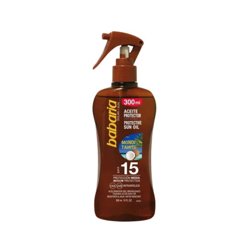 Babaria Tanning oil SPF15 Monoi Tahitian 300ml