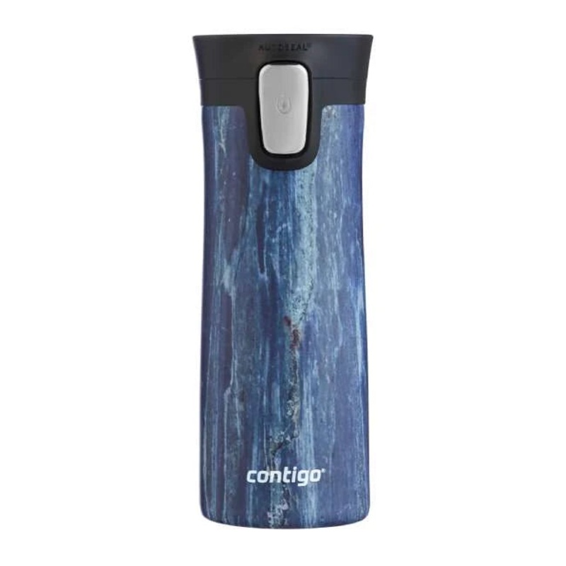 Contigo Autoseal Pinnacle Couture Vacuum Insulated Stainless Steel Travel Mug  420 ml, Blue Slate