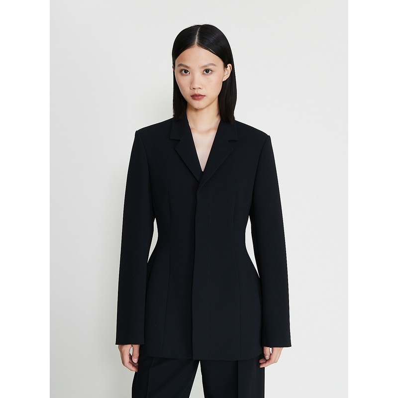 Dakota Moulded Blazer in Black