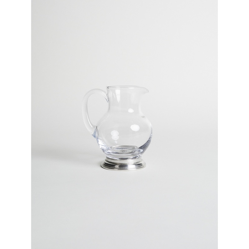 Erbusco Pewter & Glass Pitcher 12cm