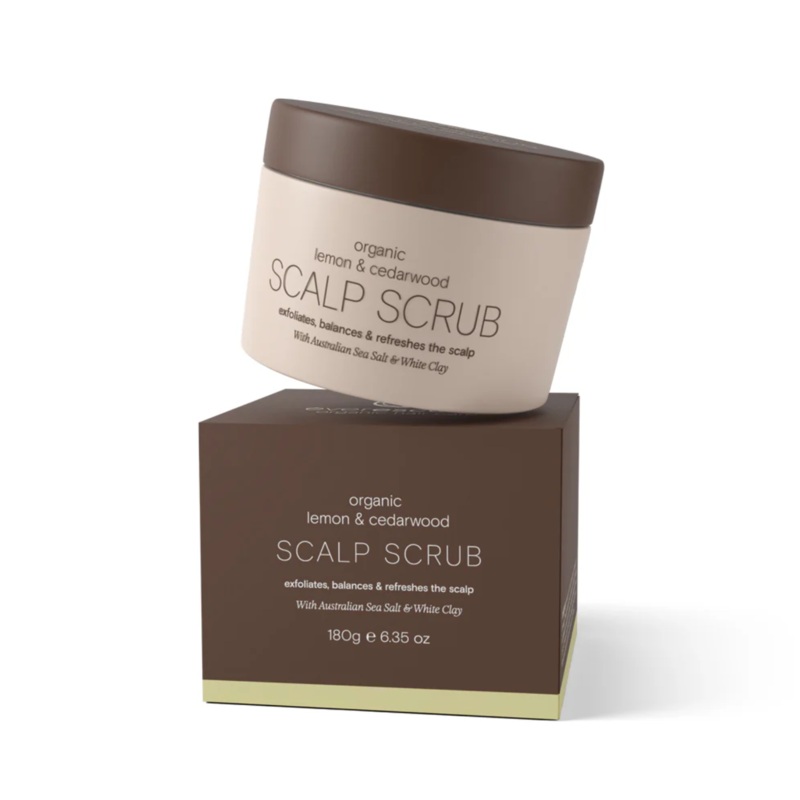 EVERESCENTS ORGANIC LEMON & CEDARWOOD SCALP SCRUB 180G