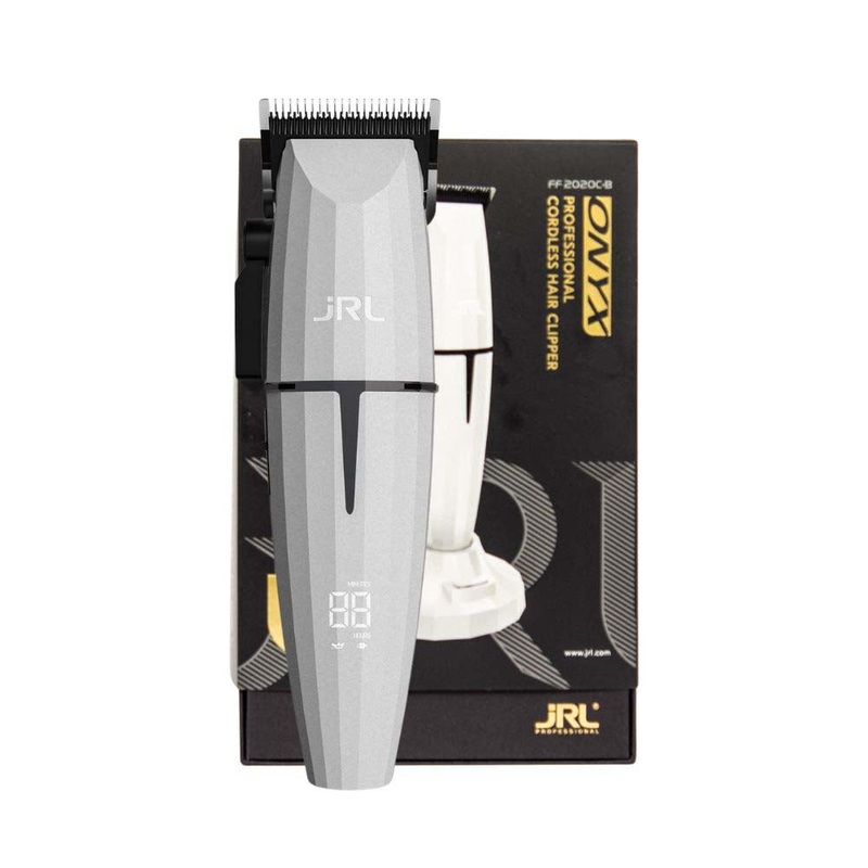 JRL ONYX PROFESSIONAL CORDLESS HAIR CLIPPER GHOST WHITE