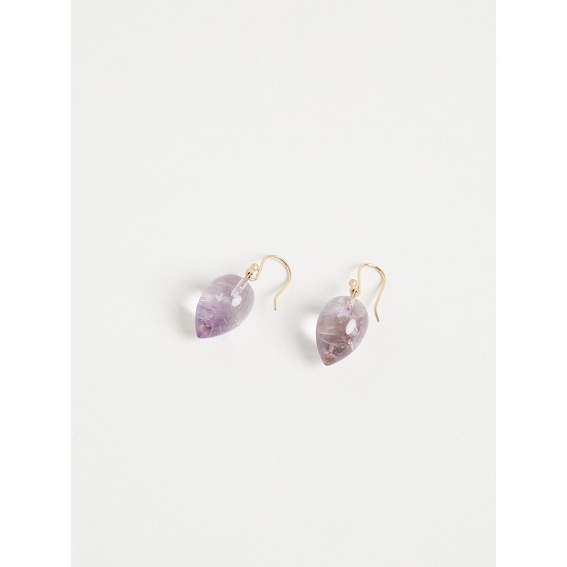 Acorn Earrings in Amethyst