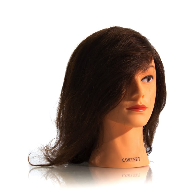 HI LIFT MANNEQUIN HEAD COURTNEY MEDIUM BROWN (30-35CM)