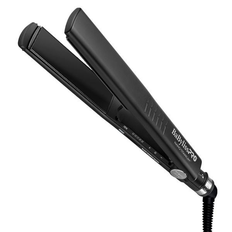 Babyliss Pro — Dual Ionic Flat Iron 1- 1/4 ” – Matte Black