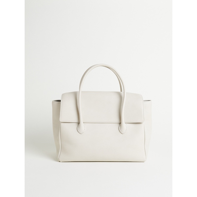 Stitch Flap Bag S in Vintage White