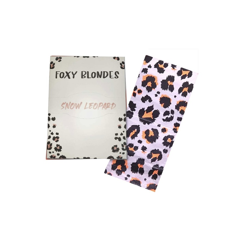 FOXY BLONDES SNOW LEOPARD FOIL – 40CM 250 SHEETS *CLEARANCE*