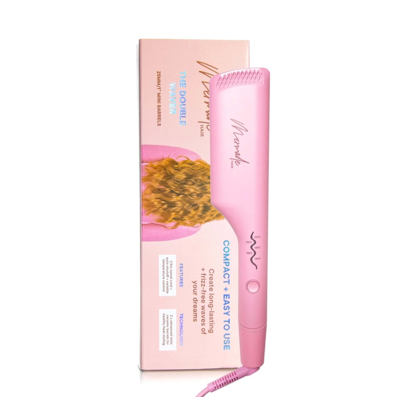MERMADE HAIR THE DOUBLE WAVER 25MM/1″ MINI BARRELS