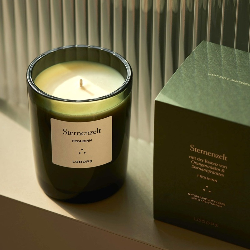LOOOPS Kerze “STERNENZELT” | natrliche Duftkerze (Limitierte Edition)