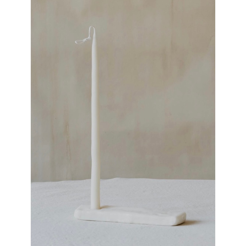 Splint Candleholder in Cream