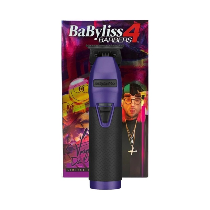 BABYLISS PRO 4 BARBERS INFLUENCER EDITION SKELETON TRIMMER – FRANK DA BARBER (PURPLE)