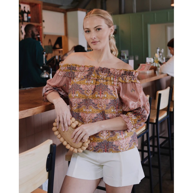 Elegant Escape Top in Charming Cheetahs