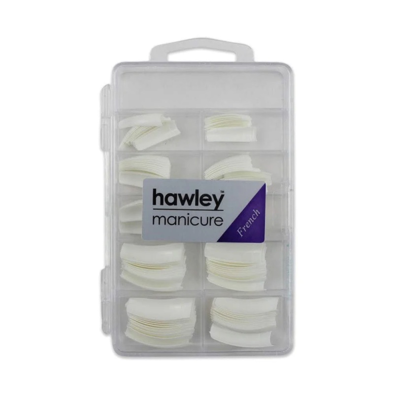 HAWLEY MANICURE FRENCH WHITE TIPS 100 PACK ASSORTED