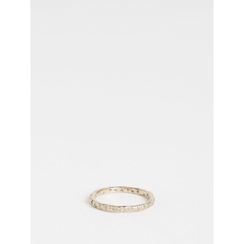 101 Ring in 14k White Gold with 26 (0.338ct) White Diamonds