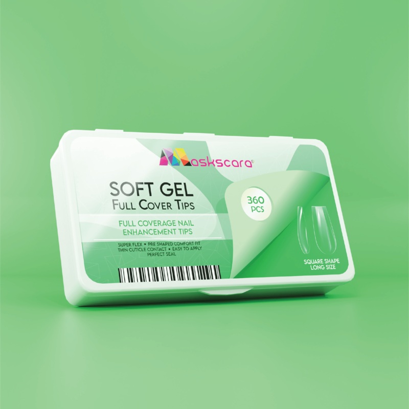 Soft Gel Tips – Full Cover (Square Long)