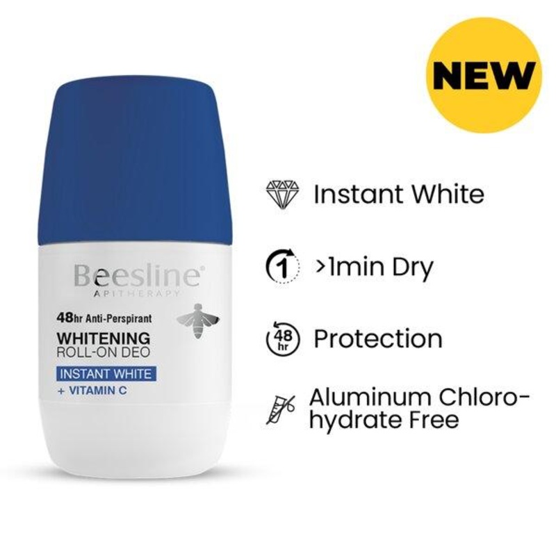 Beesline – Whitening Roll On Deo Instant White + Vitamin C