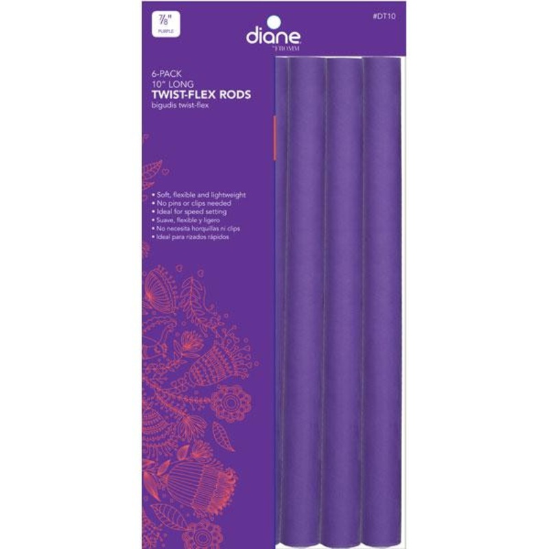 Diane — Twist-flex rods 7/8″ Purple 6/pack