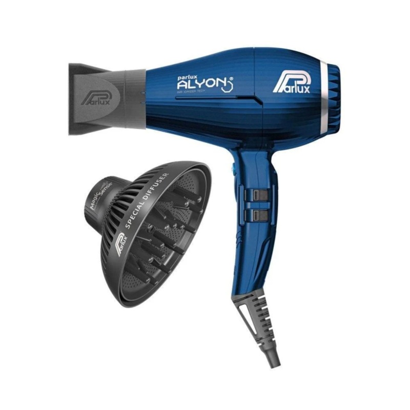 PARLUX ALYON AIR IONIZER TECH HAIRDRYER NIGHT BLUE WITH DIFFUSER*SPO