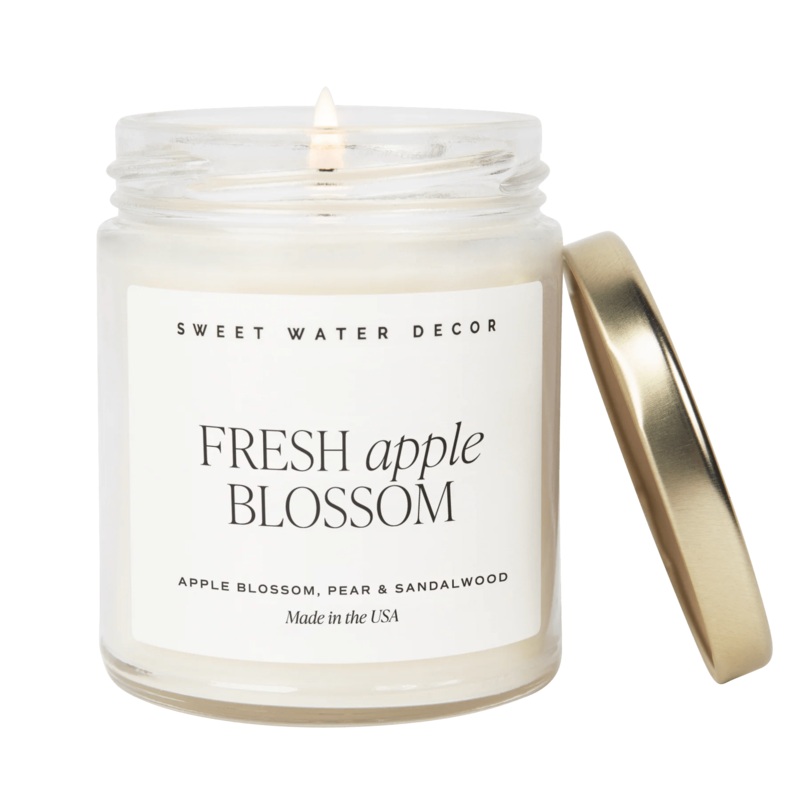 Sojawachskerze “FRESH apple BLOSSOM” | Duftkerze SWEET WATER DECOR