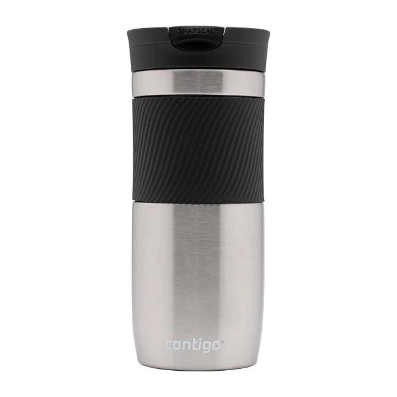 Contigo Snapseal Byron Vacuum Insulated Stainless Steel Travel Mug 470 ml, Stainless Steel