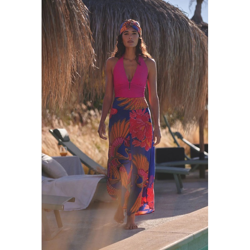 Crane Cobalt Crepe Palazzo Pants