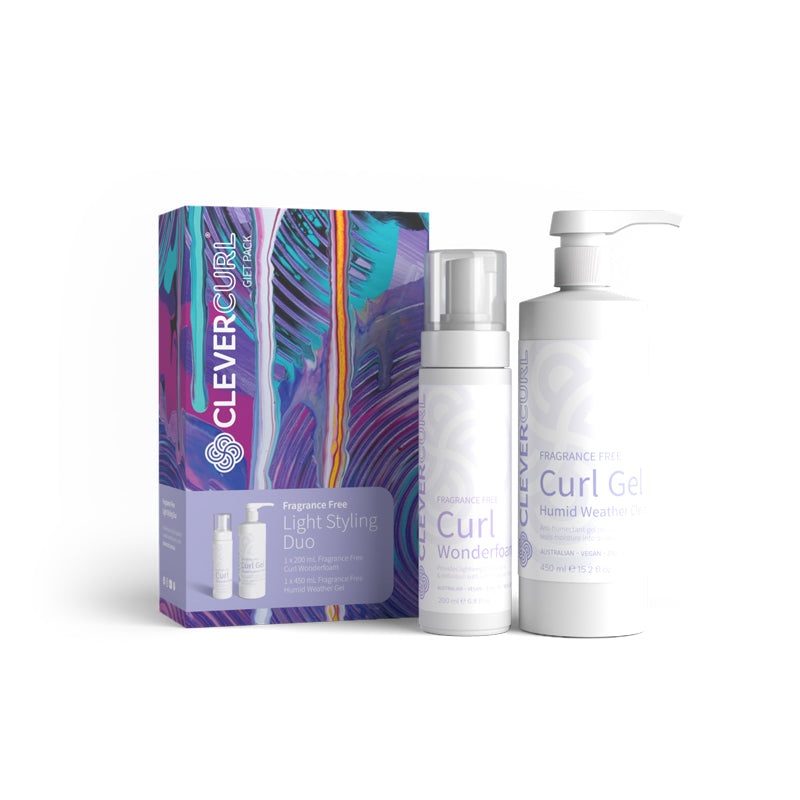 CLEVER CURL Mothers Day Fragrance Free Styling Duo Pack 2025 | Various Colours