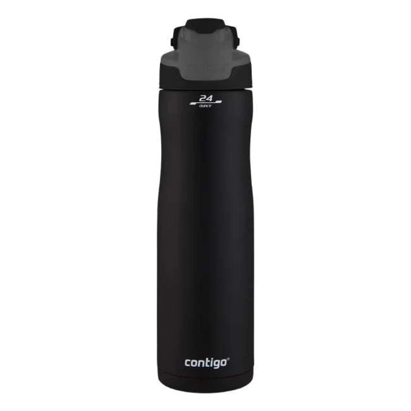 Contigo Autoseal Chill – Vacuum Insulated Stainless Steel Water Bottle 720 ml, Black