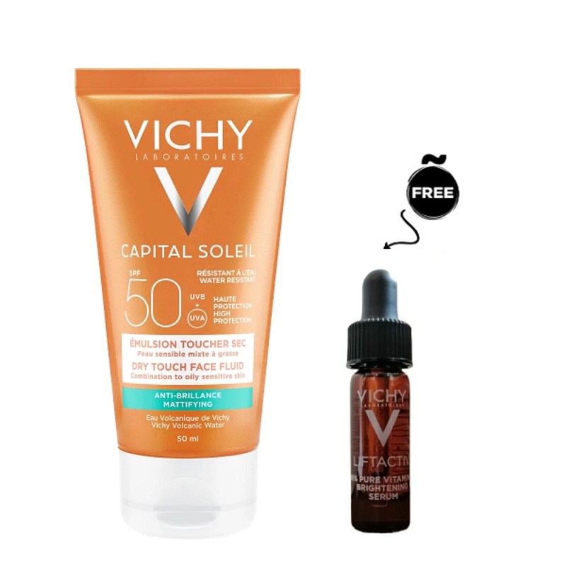 Vichy – Capital Soleil Dry Touch Face Fluid Anti Brilliance Mattifying Spf 50