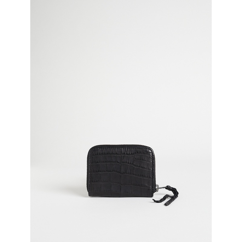 Crocodile S Wallet in Black