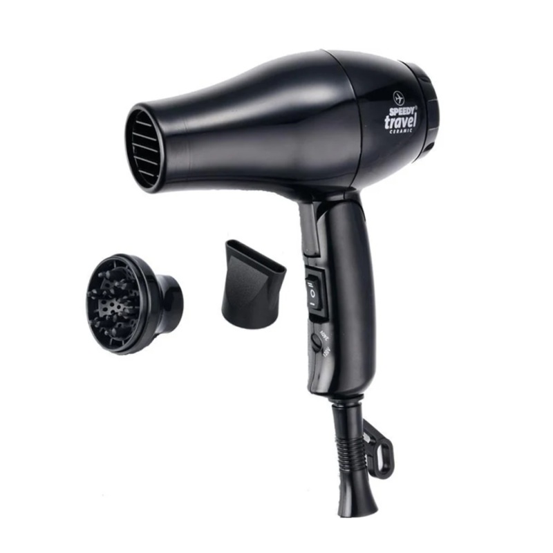 SPEEDY TRAVEL HAIRDRYER BLACK