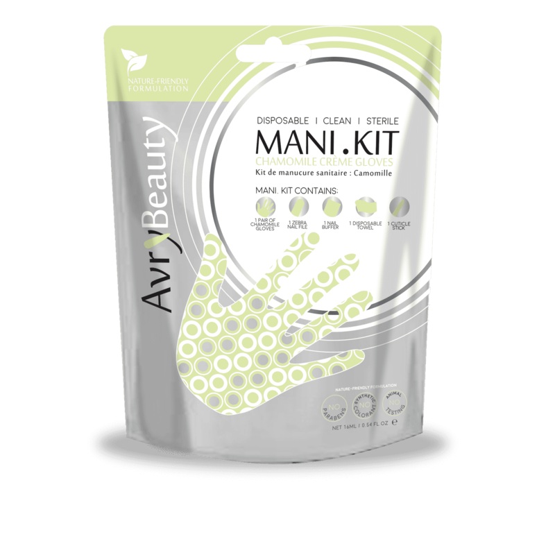 All-In-One Disposable MANI Kit with Chamomile Gloves