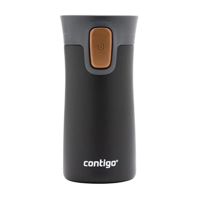 Contigo Autoseal Pinnacle Vacuum Insulated Stainless Steel Travel Mug 300 ml, Black With Bronze Lid