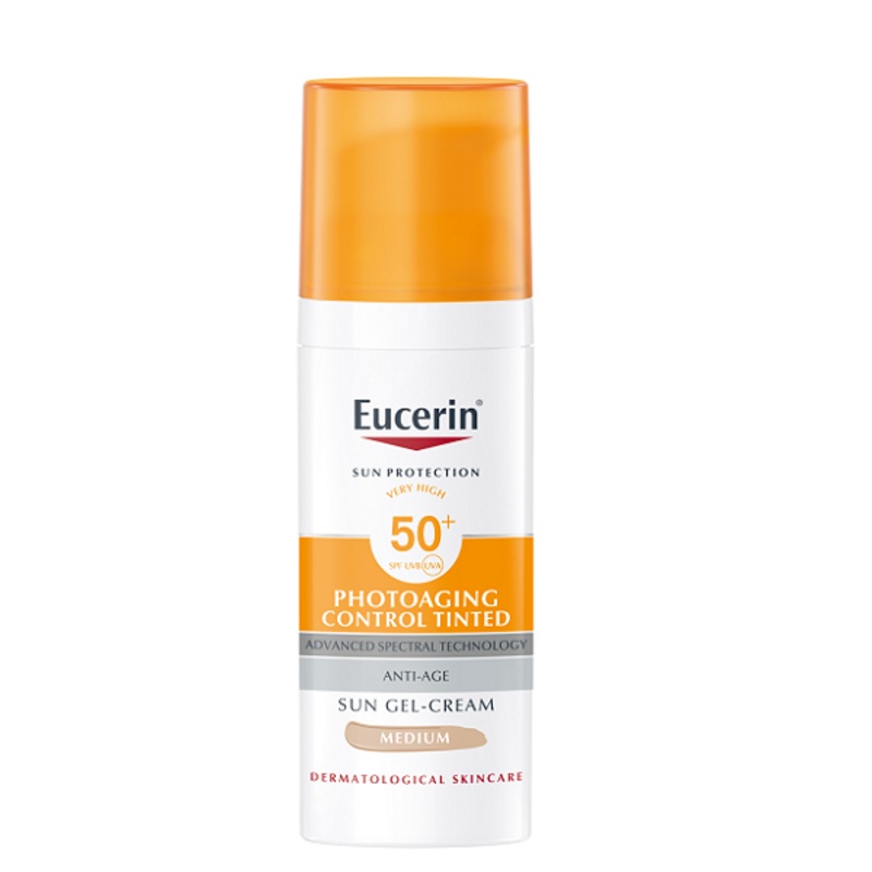 Eucerin –  Photoaging Control Tinted SPF50+ Sun Gel Cream Medium 50ml